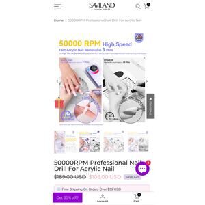 Saviland excelsior nails kit